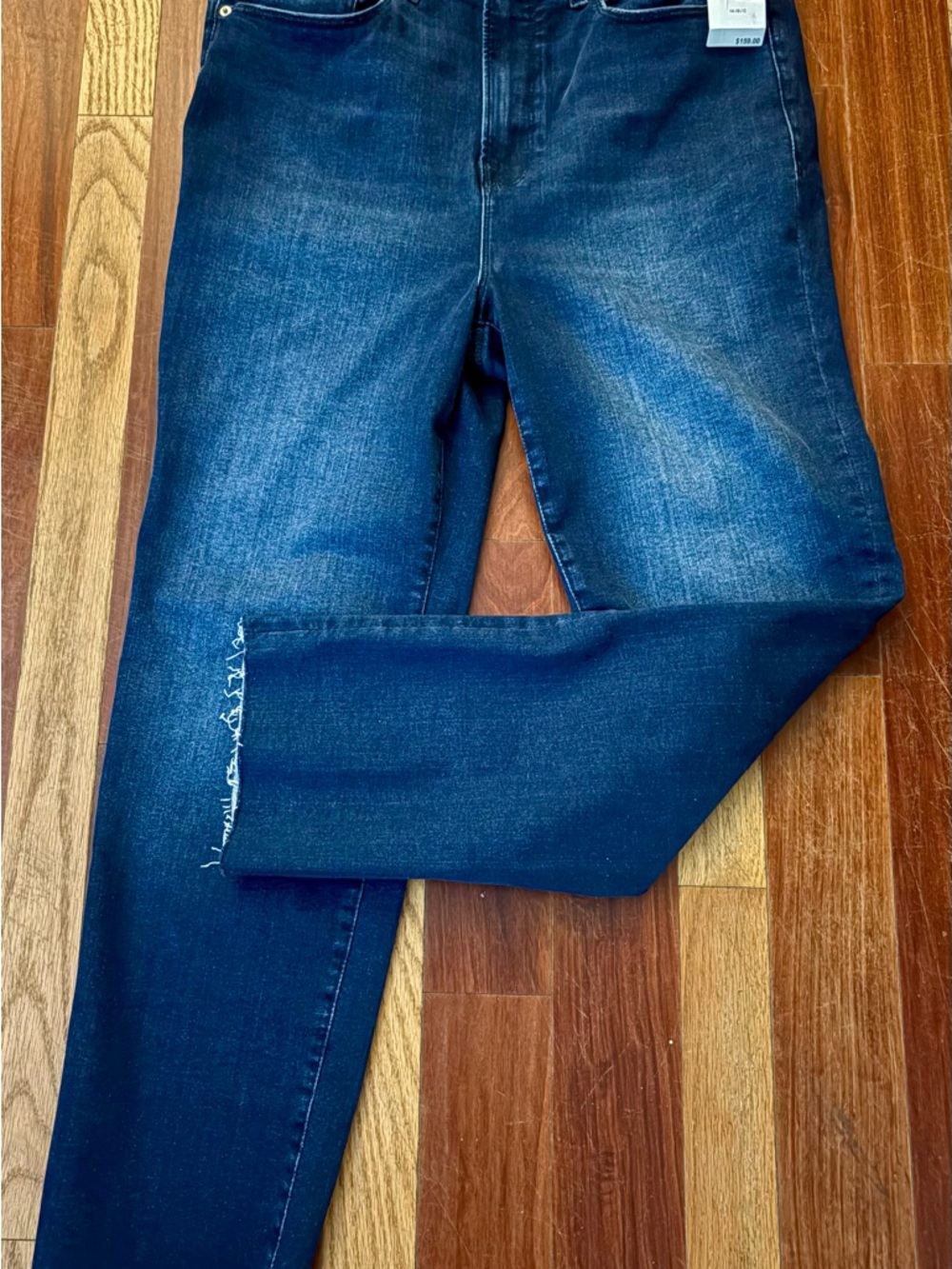 Good American Good Classic Dark Indigo Skinny Jeans inseam 28” Women’s Size 14